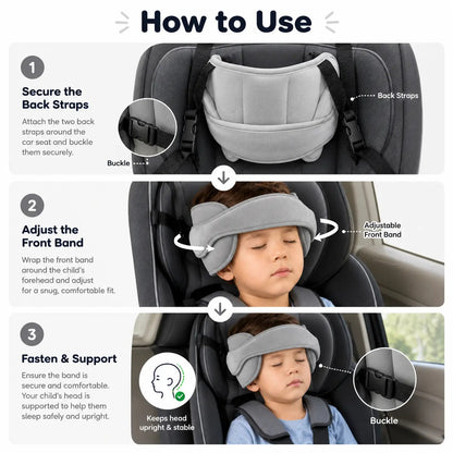 🥰Kids Adjustable Car Seat Head Support Strap