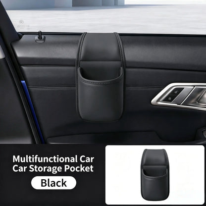 Leather Car Door Storage Pocket