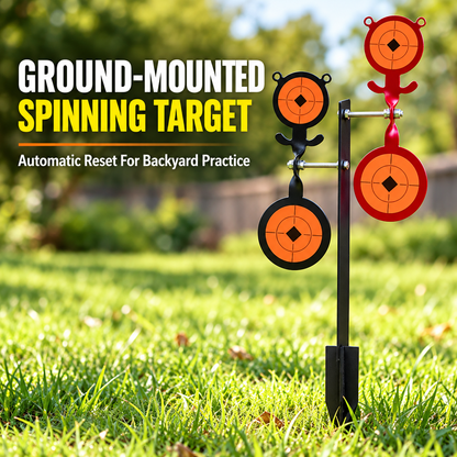 Ground-Mounted Auto-Reset Spinning Target