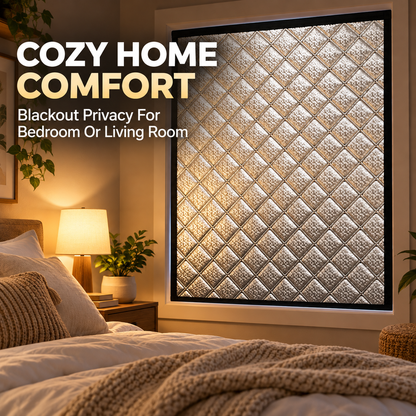 Insulated Blackout Window Cover – Roll-Up Privacy Shade