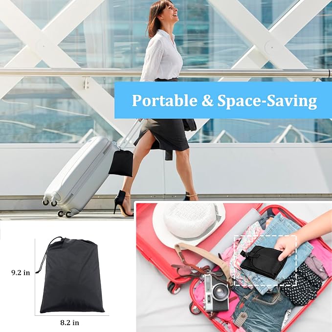 ✈️ Elevate Your Flight Comfort | Ergonomic Memory Foam Airplane Footrest, Portable Hanging Foot Hammock with Adjustable Strap for Flights & Office ✨