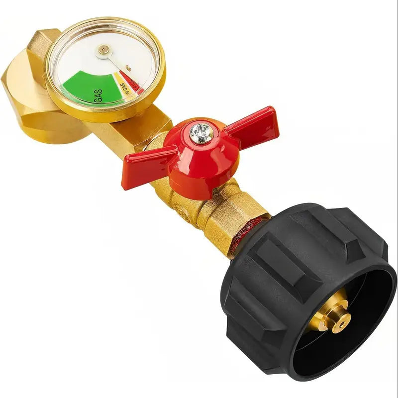 ⚡ Stop Burning Cash on 1lb Propane Bottles: The Heavy-Duty Refill Adapter with Built-In Safety Gauge & Shut-Off Valve! 🏕️🔧
