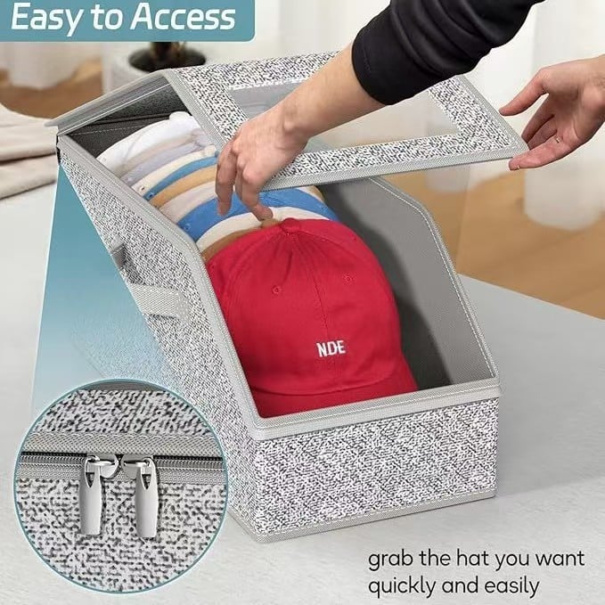 🎉🎉Stackable Hat Storage Boxes for Baseball Caps(1 pc)