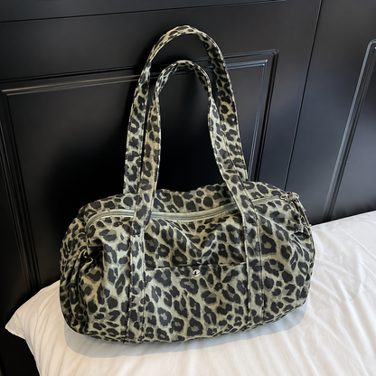 🐆 Leopard Print Travel Bag | Stylish & Spacious ✈️