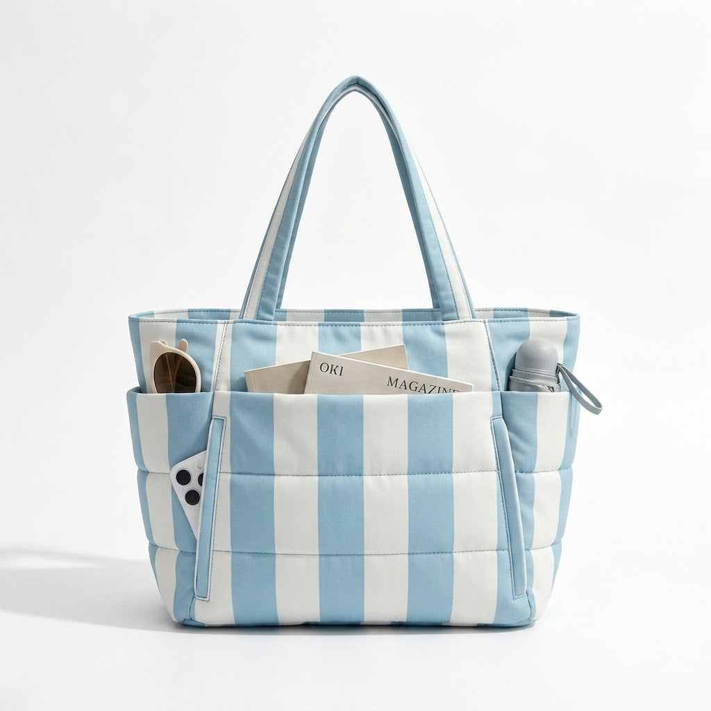 ✨Quilted Multi-Compartment Travel Tote 👜✈️