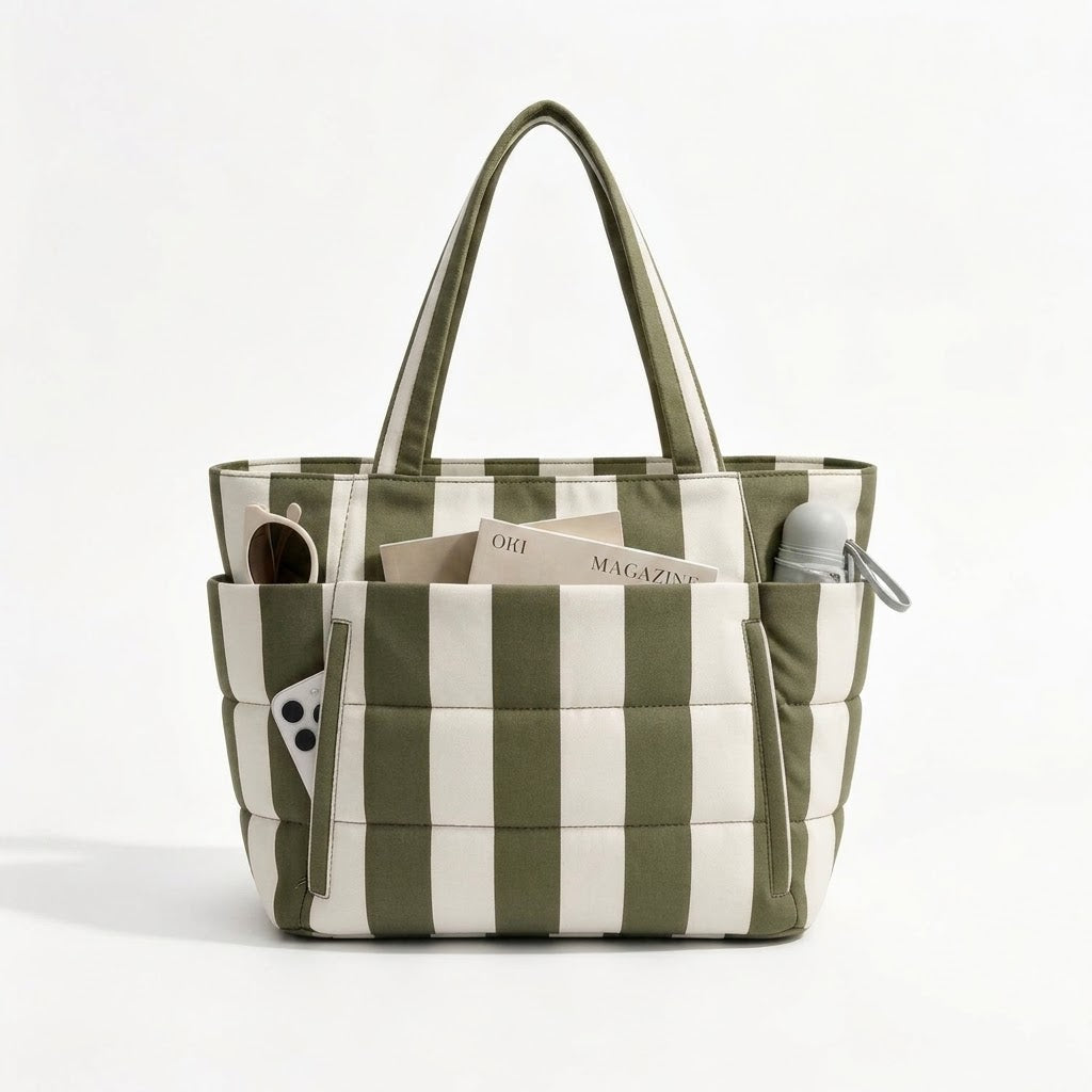 ✨Quilted Multi-Compartment Travel Tote 👜✈️