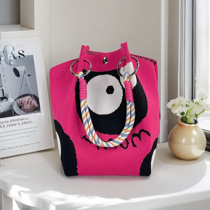 🌸 Boho Vibes Only | Women's Handmade Crochet Knit Bucket Bag & Lightweight Summer Beach Tote 🌊