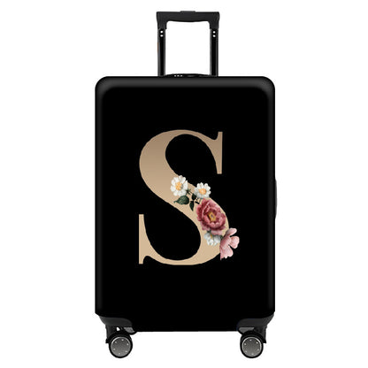 ✈️ Spot Your Bag Instantly | Decorative Alphabet Letter Z High-Elastic Luggage Cover Protector Skin with Concealed Zippers 🧳