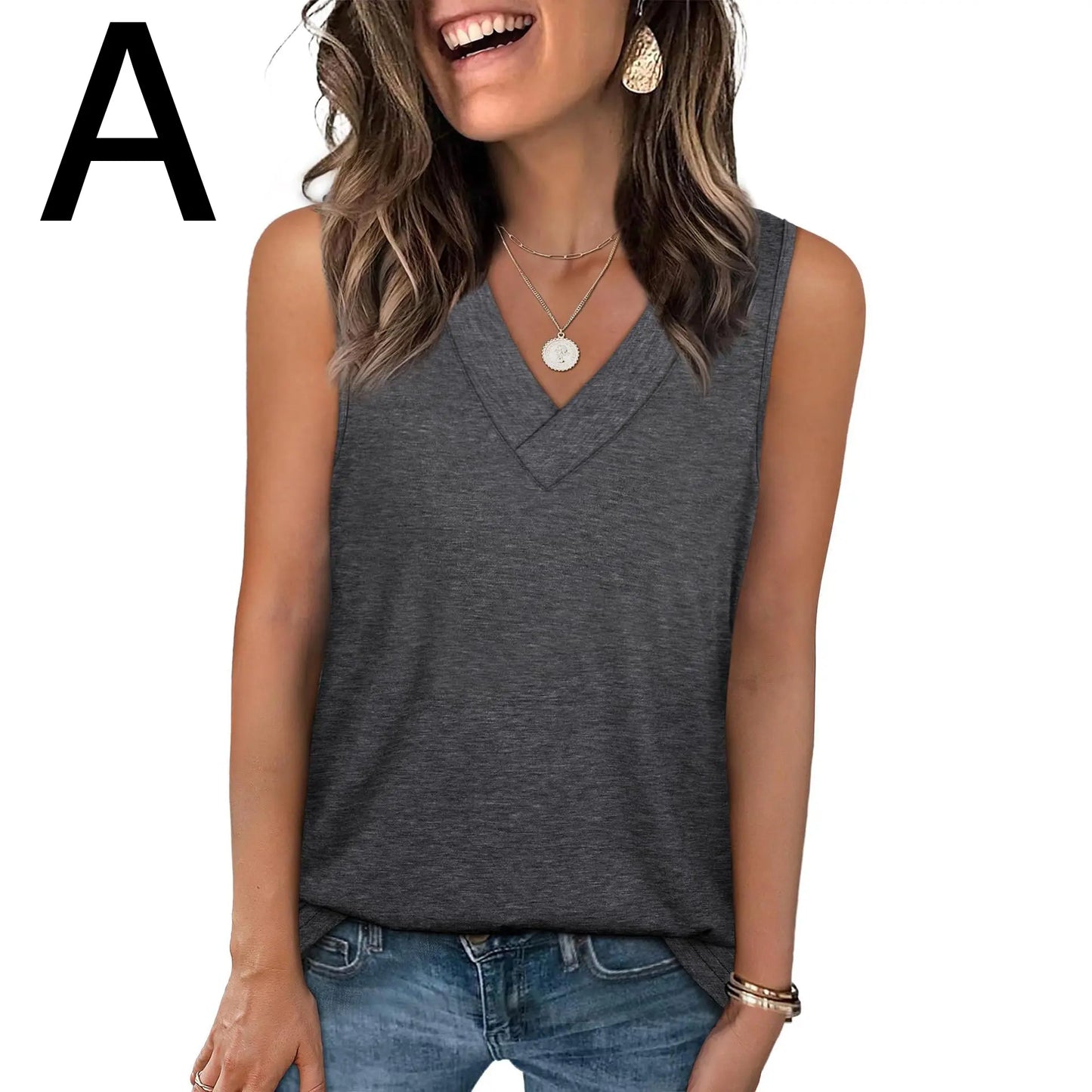 🔥 The Holy Grail of Tanks: The Trendy 2026 V-Neck Tee That Snatches Your Waist & Hides Your Bra Flawlessly! 👑✨
