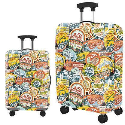 ✈️ Spot Your Bag Instantly | Fashion Cat Print Travel Luggage Cover Protector Anti-Scratch High-Elastic Suitcase Skin 🧳