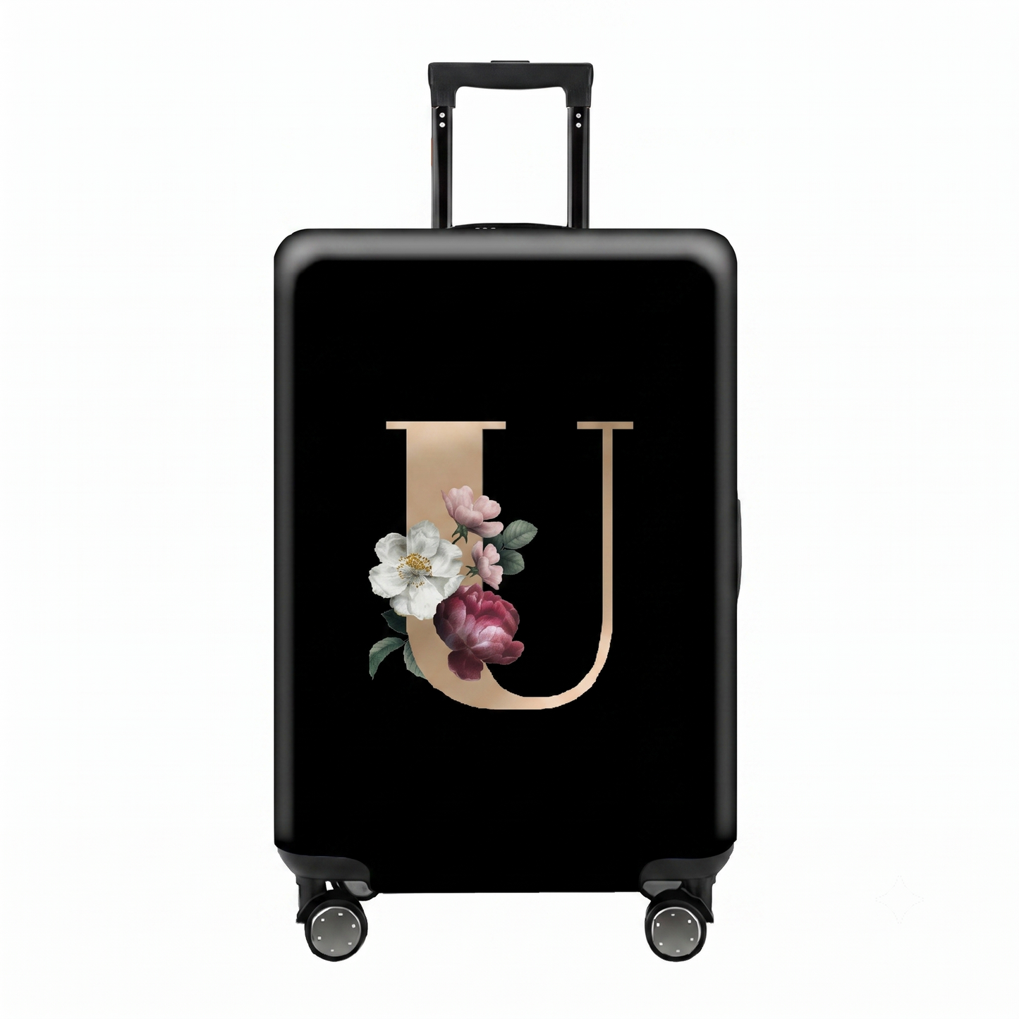 ✈️ Spot Your Bag Instantly | Decorative Alphabet Letter Z High-Elastic Luggage Cover Protector Skin with Concealed Zippers 🧳