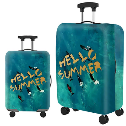 ✈️ Spot Your Bag Instantly | Fashion Cat Print Travel Luggage Cover Protector Anti-Scratch High-Elastic Suitcase Skin 🧳