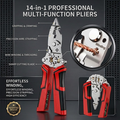 ⚡ Look Inside the Wire Before You Cut: The 2026 Intelligent Heavy-Duty Stripping Pliers with Built-In 12-250V Voltage Radar & Live Alarms! 🛠️🛡️