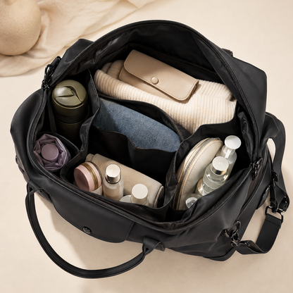 Pack more, stay organized, and travel effortlessly—your perfect carry-on companion for every getaway. 🖤✈️🧳