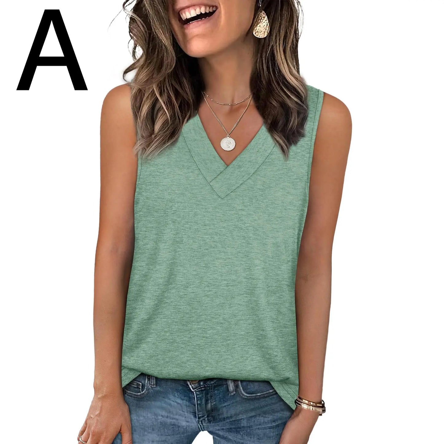 🔥 The Holy Grail of Tanks: The Trendy 2026 V-Neck Tee That Snatches Your Waist & Hides Your Bra Flawlessly! 👑✨