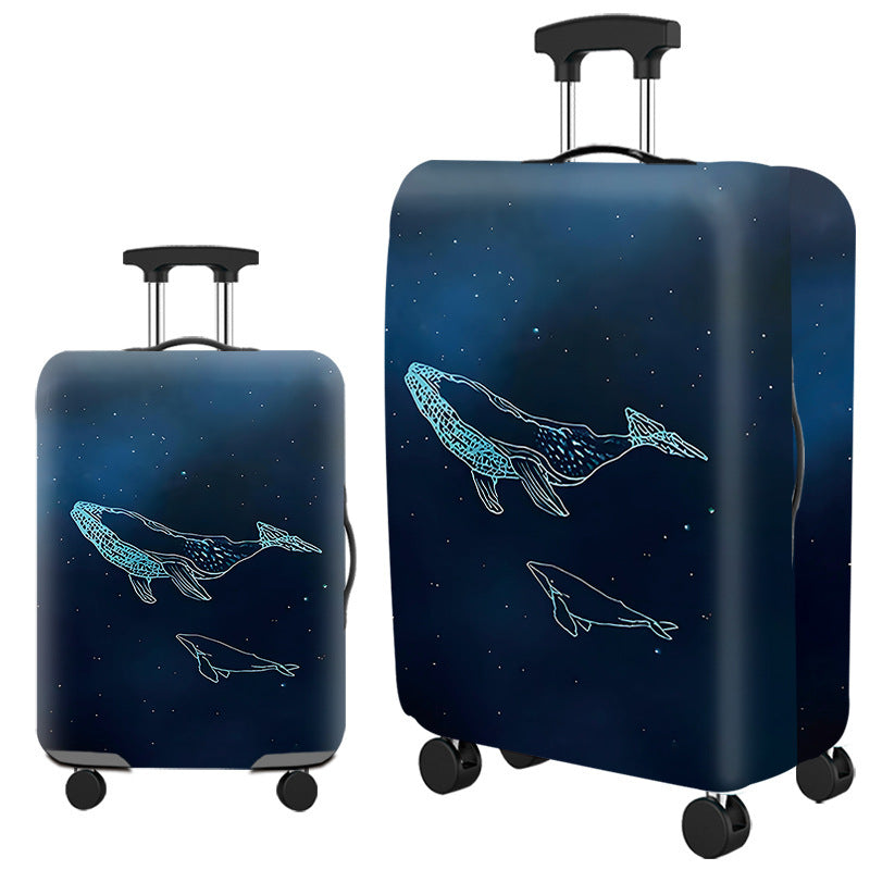 ✈️ Spot Your Bag Instantly | Fashion Cat Print Travel Luggage Cover Protector Anti-Scratch High-Elastic Suitcase Skin 🧳