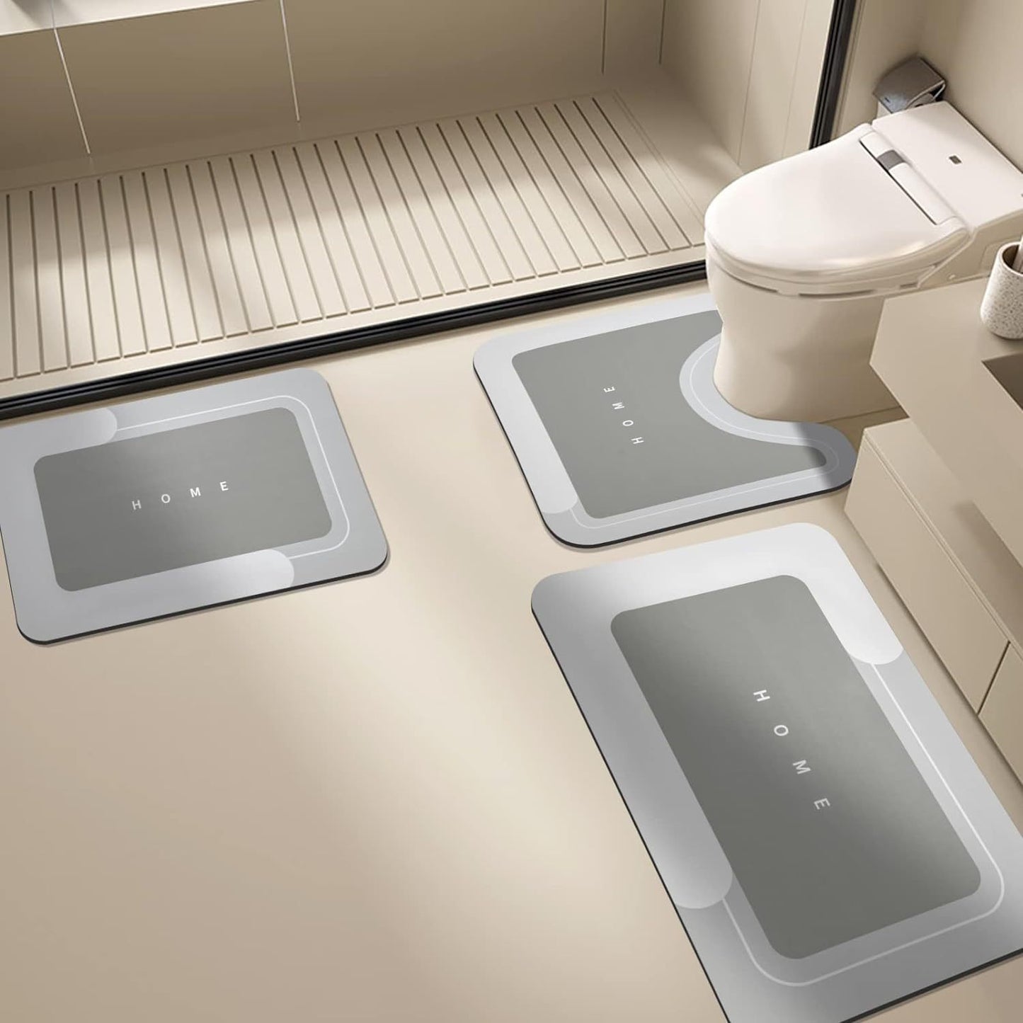 ⚡ No More Soggy, Smelly Mats: Upgrade to the 3-Piece Instant-Dry Bathroom Set That Absorbs Water Like Magic! 🧼