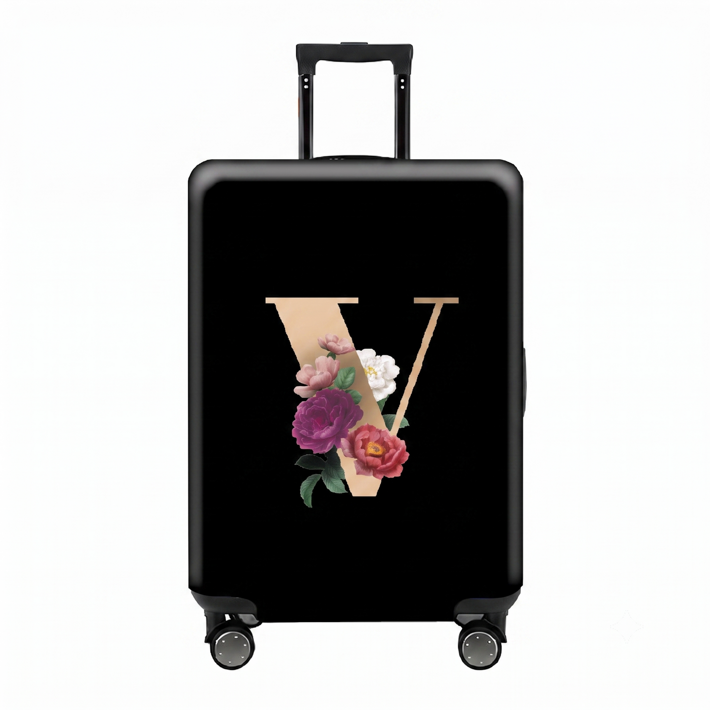 ✈️ Spot Your Bag Instantly | Decorative Alphabet Letter Z High-Elastic Luggage Cover Protector Skin with Concealed Zippers 🧳