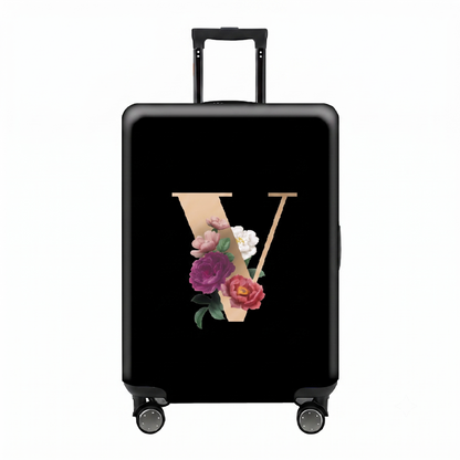 ✈️ Spot Your Bag Instantly | Decorative Alphabet Letter Z High-Elastic Luggage Cover Protector Skin with Concealed Zippers 🧳