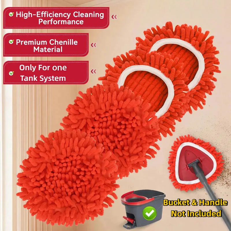 🔥 Turn Your Mop Into A High-Reach Dust Trap In 1 Second! 🧹✨（Dry cleaning collection tub and handle not included）