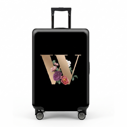 ✈️ Spot Your Bag Instantly | Decorative Alphabet Letter Z High-Elastic Luggage Cover Protector Skin with Concealed Zippers 🧳