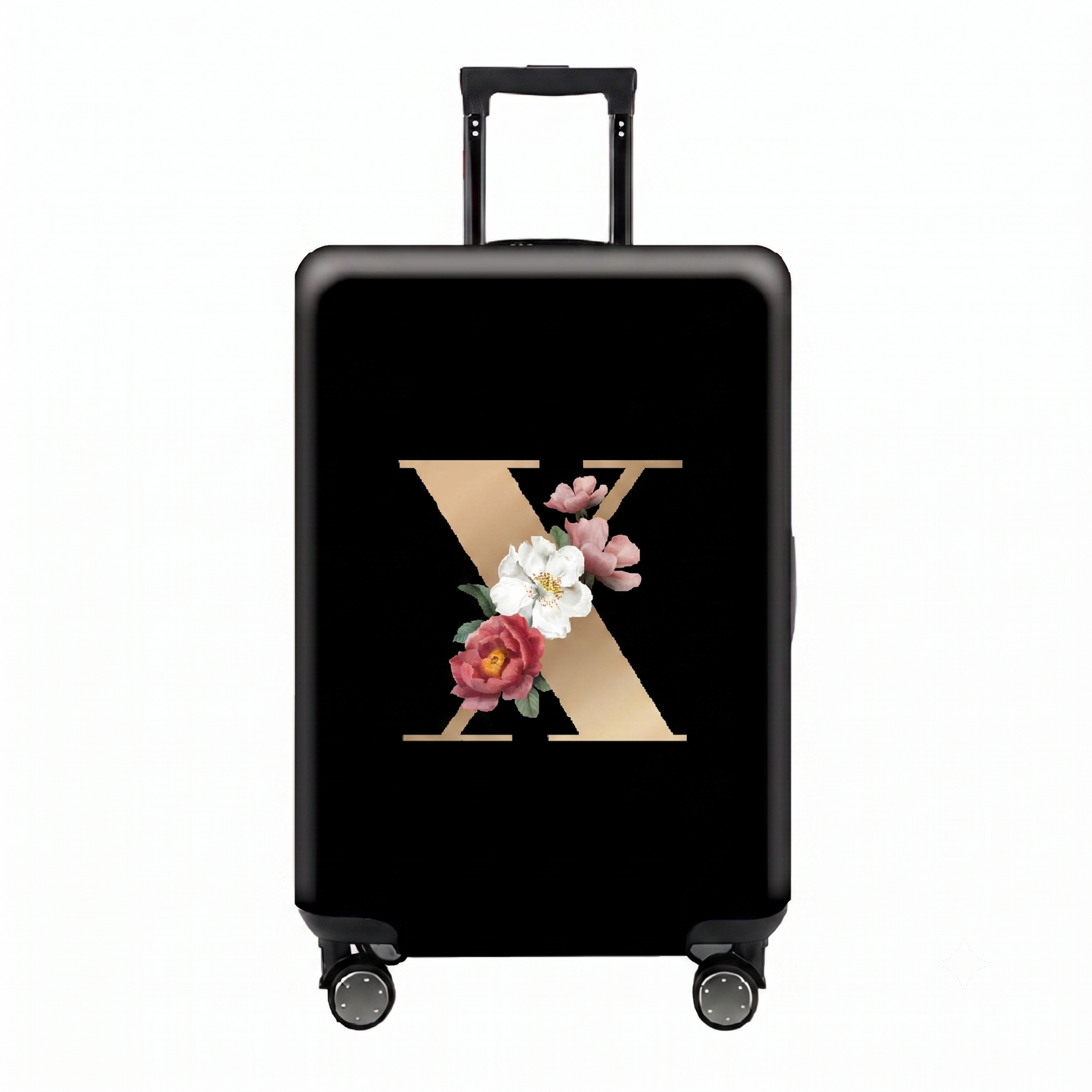 ✈️ Spot Your Bag Instantly | Decorative Alphabet Letter Z High-Elastic Luggage Cover Protector Skin with Concealed Zippers 🧳
