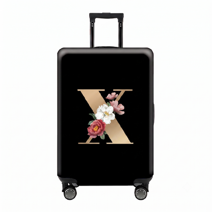 ✈️ Spot Your Bag Instantly | Decorative Alphabet Letter Z High-Elastic Luggage Cover Protector Skin with Concealed Zippers 🧳