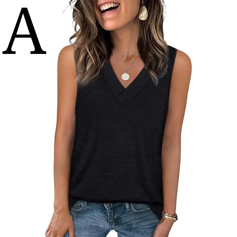 🔥 The Holy Grail of Tanks: The Trendy 2026 V-Neck Tee That Snatches Your Waist & Hides Your Bra Flawlessly! 👑✨