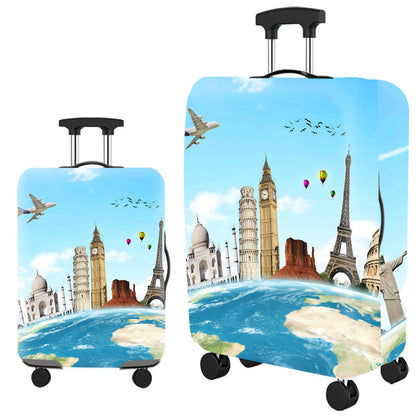 ✈️ Spot Your Bag Instantly | Fashion Cat Print Travel Luggage Cover Protector Anti-Scratch High-Elastic Suitcase Skin 🧳