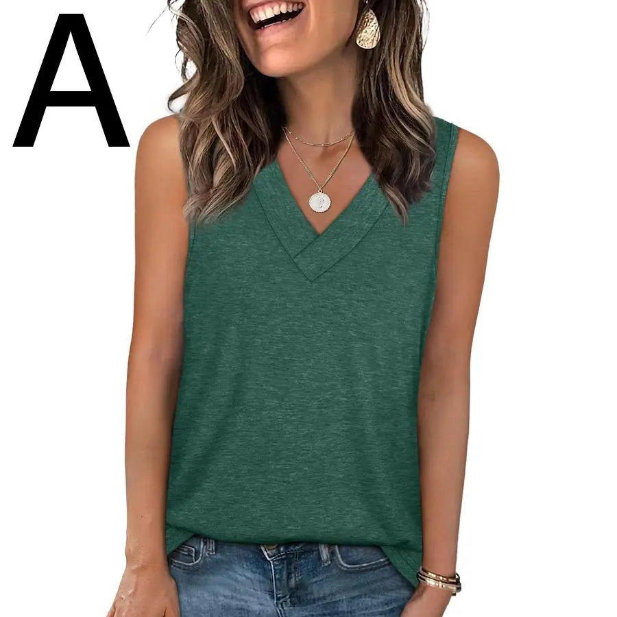 🔥 The Holy Grail of Tanks: The Trendy 2026 V-Neck Tee That Snatches Your Waist & Hides Your Bra Flawlessly! 👑✨