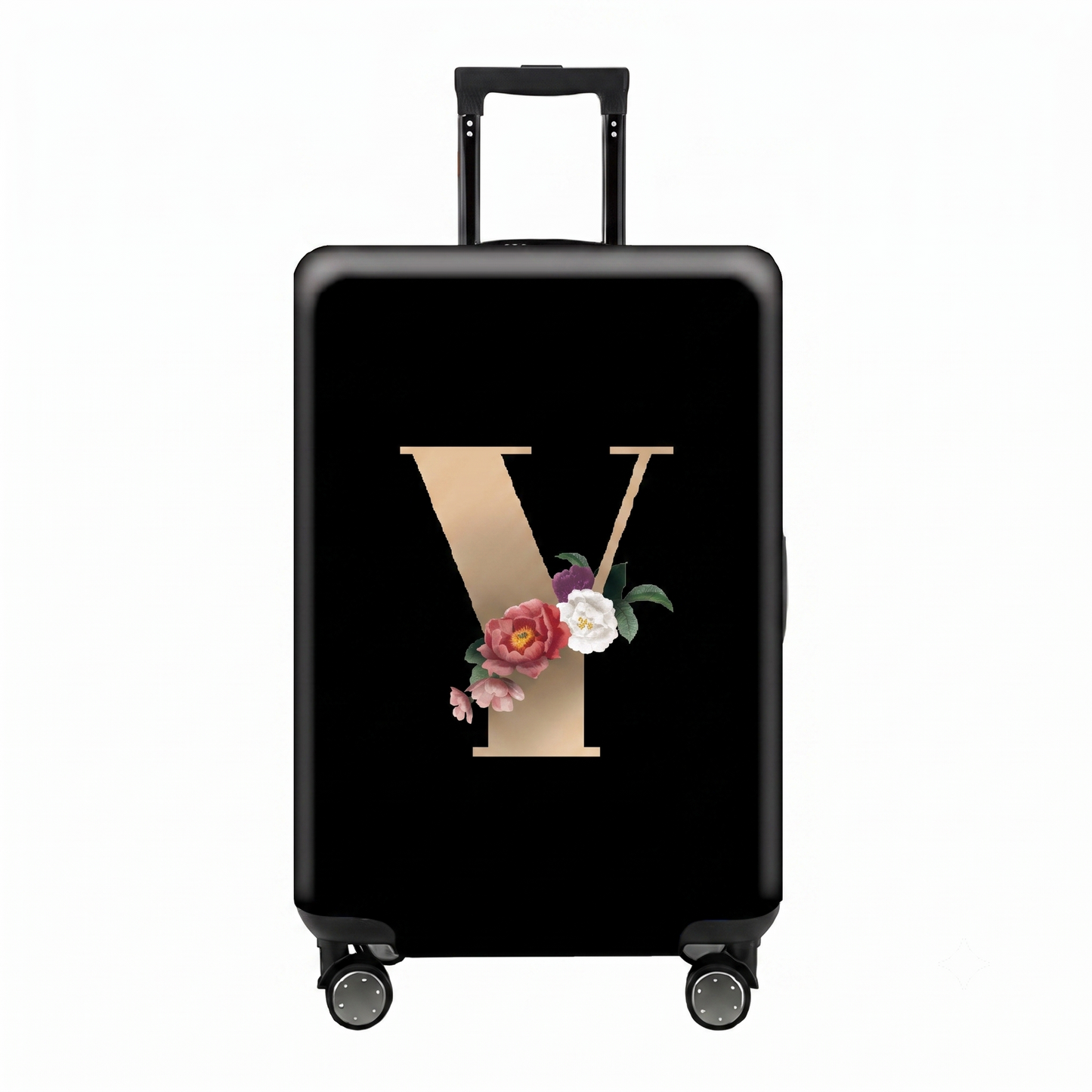 ✈️ Spot Your Bag Instantly | Decorative Alphabet Letter Z High-Elastic Luggage Cover Protector Skin with Concealed Zippers 🧳