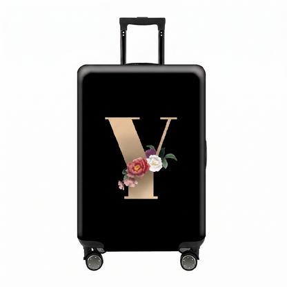 ✈️ Spot Your Bag Instantly | Decorative Alphabet Letter Z High-Elastic Luggage Cover Protector Skin with Concealed Zippers 🧳