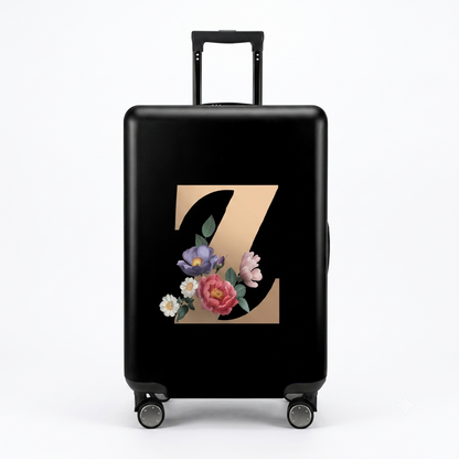 ✈️ Spot Your Bag Instantly | Decorative Alphabet Letter Z High-Elastic Luggage Cover Protector Skin with Concealed Zippers 🧳