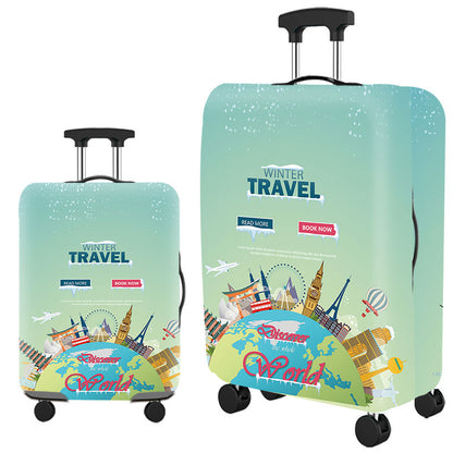 ✈️ Spot Your Bag Instantly | Fashion Cat Print Travel Luggage Cover Protector Anti-Scratch High-Elastic Suitcase Skin 🧳