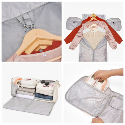 🧳 The Ultimate Travel Companion | Large Capacity Travel Duffel Bag with Integrated Trolley Sleeve, Waterproof Over-Night Weekender Luggage Bag ✨