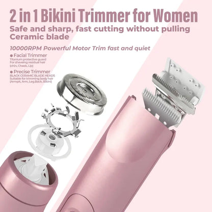🔥 Erase Razor Bumps For Good: The 2-in-1 Waterproof Electric Bikini Trimmer That Delivers Flawless, Silk-Smooth Skin Without The Waxing Pain! 👙🍑