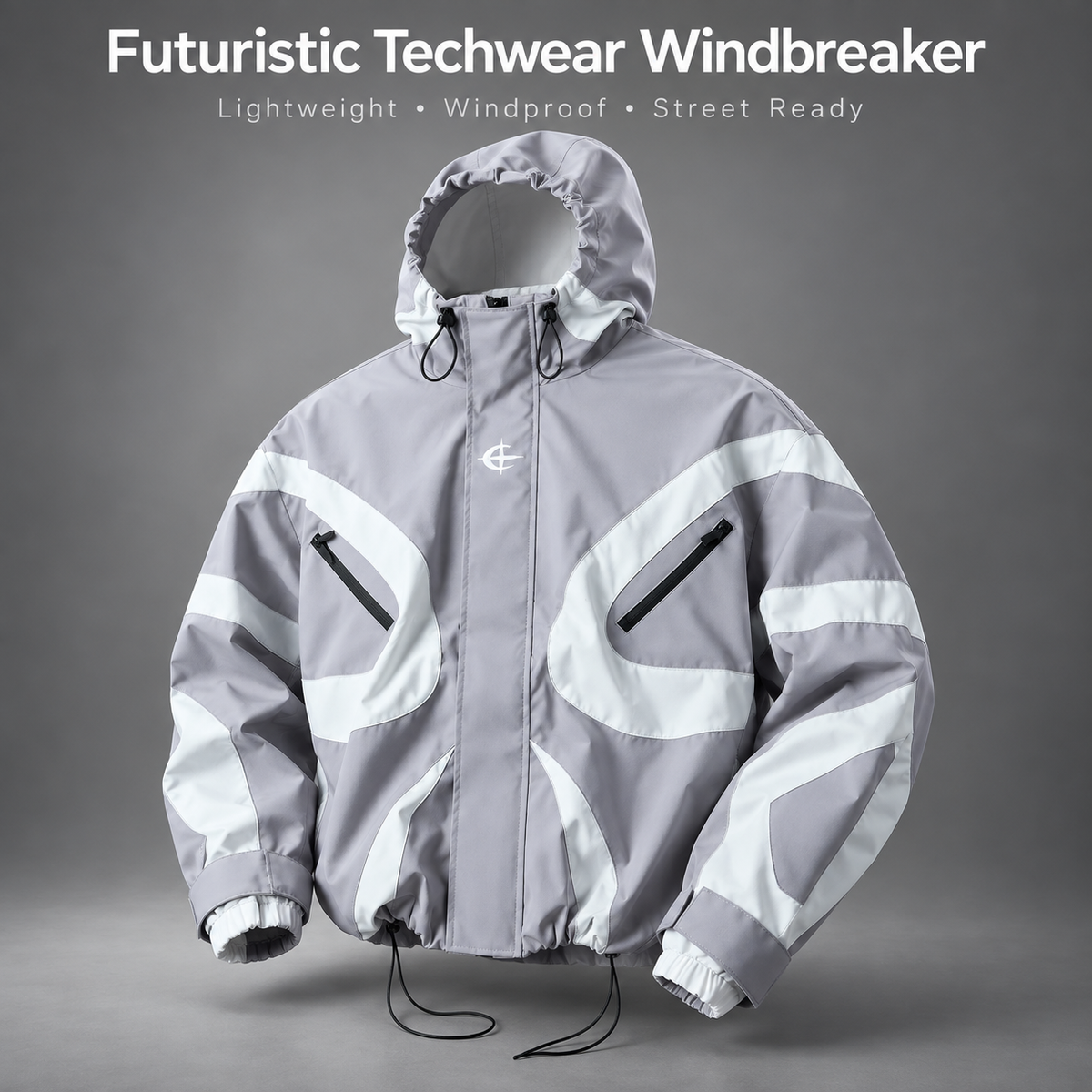 Men's Futuristic Techwear Windbreaker