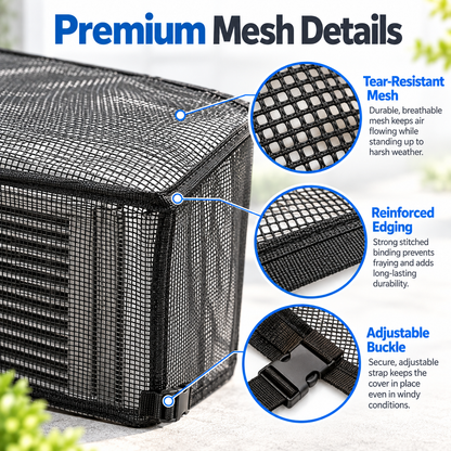 Heavy-Duty Mesh Outdoor AC Cover