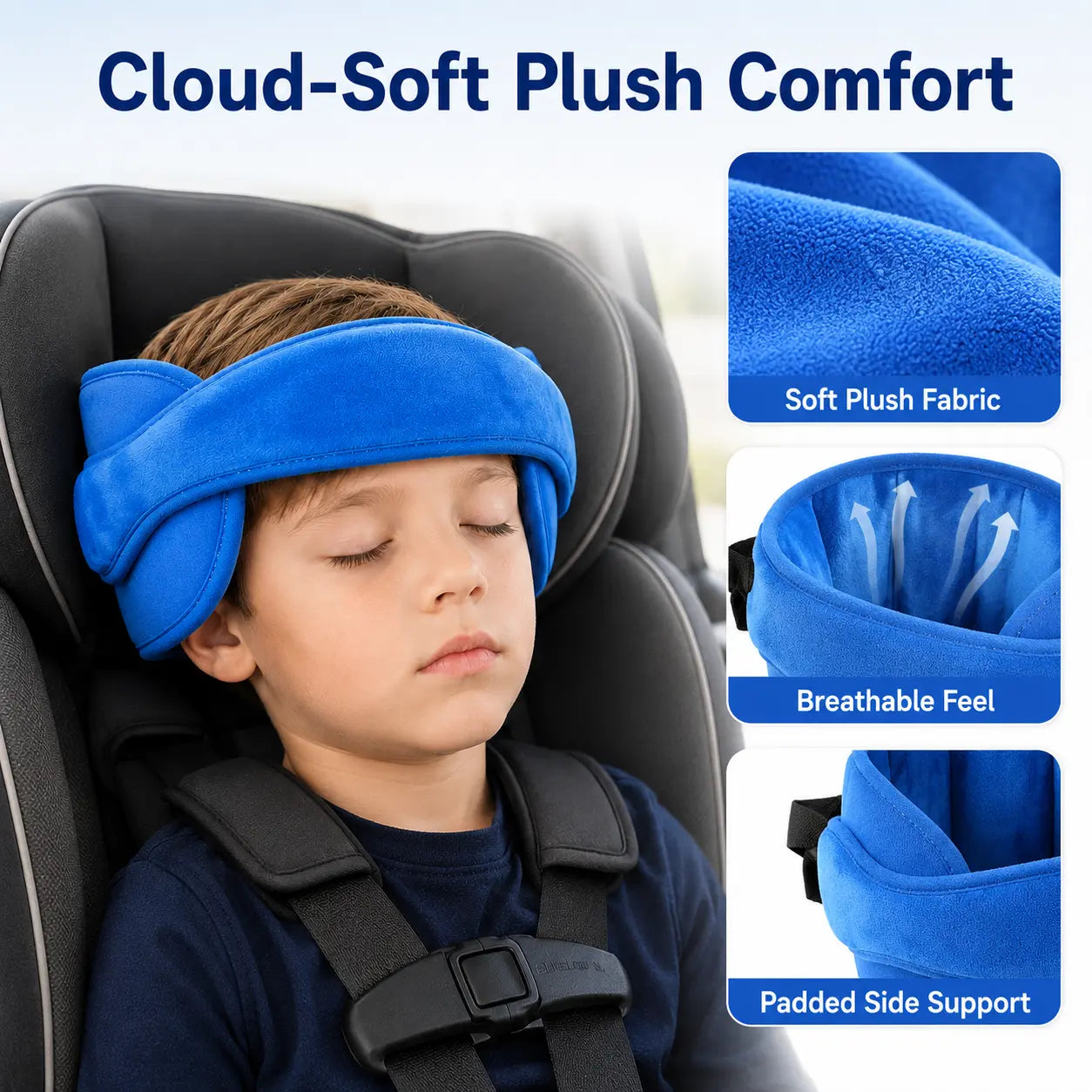 🥰Kids Adjustable Car Seat Head Support Strap