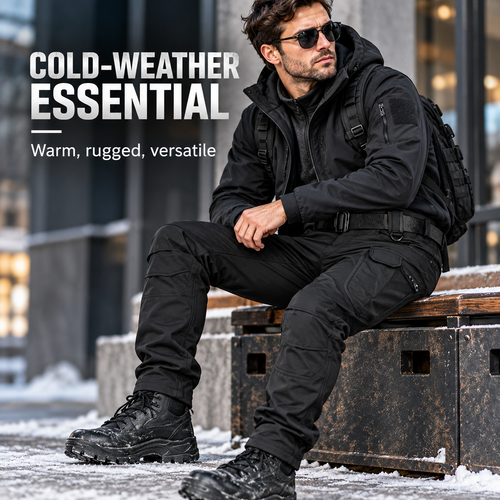 Men’s Fleece-Lined Tactical Cargo Pants
