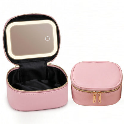 ✨ Your Pocket-Sized Beauty Studio! Mini LED Makeup & Lipstick Bag 💄💖