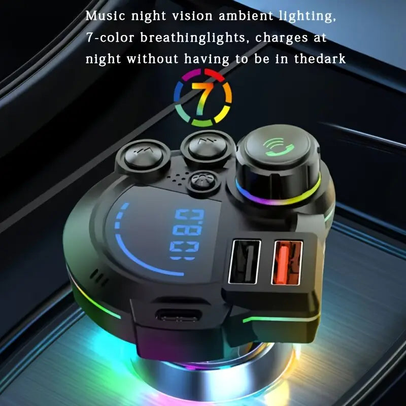 ⚡ Give Your Old Ride A $100K Tech Brain: The 30W PD Turbo Car Bluetooth 5.3 Transmitter That Unleashes Heavy-Bass Concert Audio Instantly! 🚗🎵