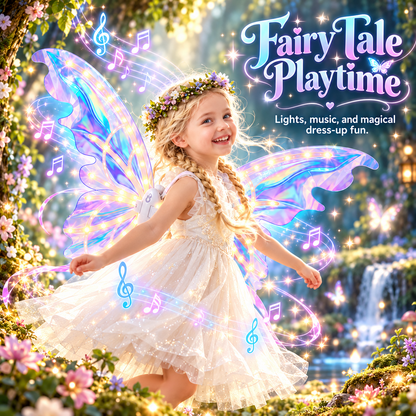 Kids’ Light-Up Moving Butterfly Wings with Music