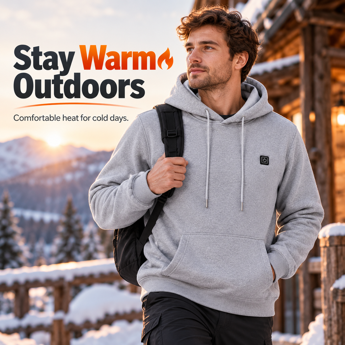 5-Zone Heated Hoodie with Adjustable Temperature