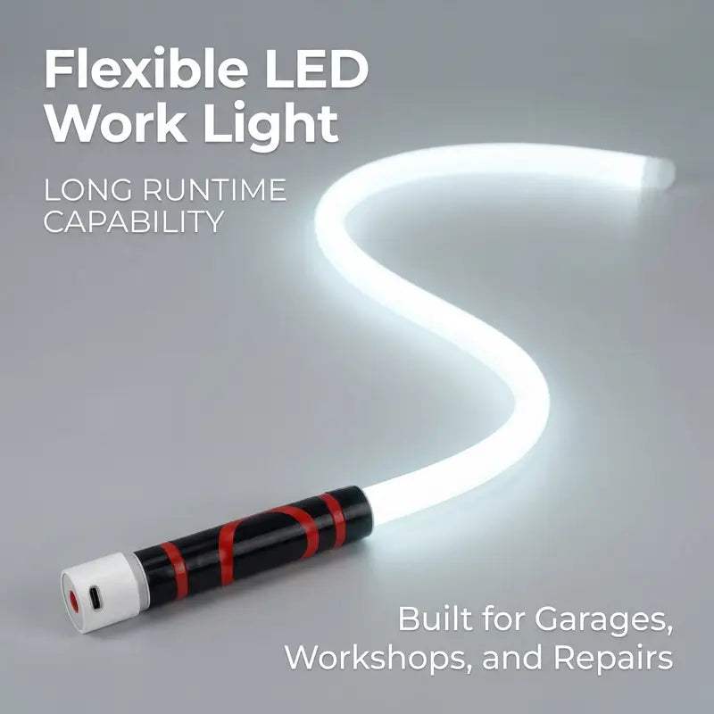 ⚡ Defeat the Darkness: The 24/7 Heavy-Duty 27" Bendable Magnetic LED Work Light That Goes Where Ordinary Flashlights Can't! 🛠️🔦