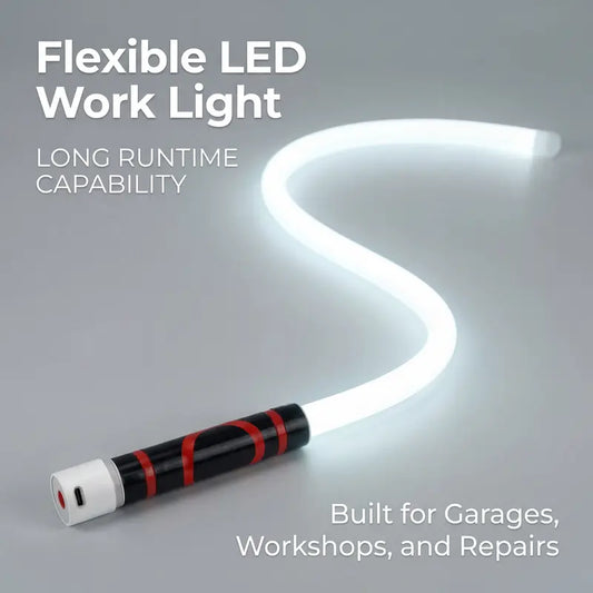 ⚡ Defeat the Darkness: The 24/7 Heavy-Duty 27" Bendable Magnetic LED Work Light That Goes Where Ordinary Flashlights Can't! 🛠️🔦