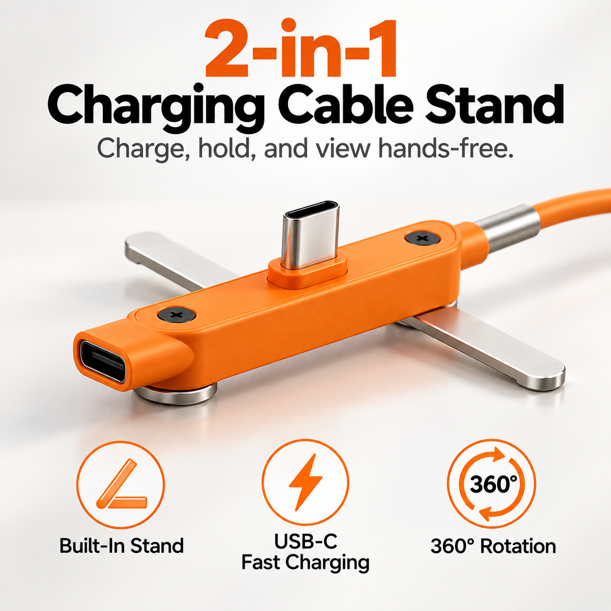 240W 2-in-1 USB-C Fast Charging Cable