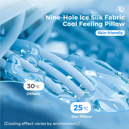 💤 Say Goodbye to Neck Pain | Cooling Memory Foam Neck Pillow, Adjustable Ergonomic Cervical Support Pillow for Sleep & Travel ✨