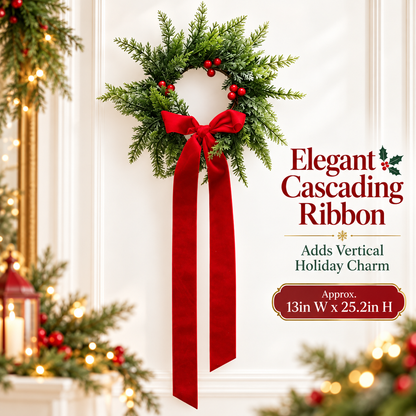 Upside-Down Christmas Wreath – Elegant Holiday Door Decoration
