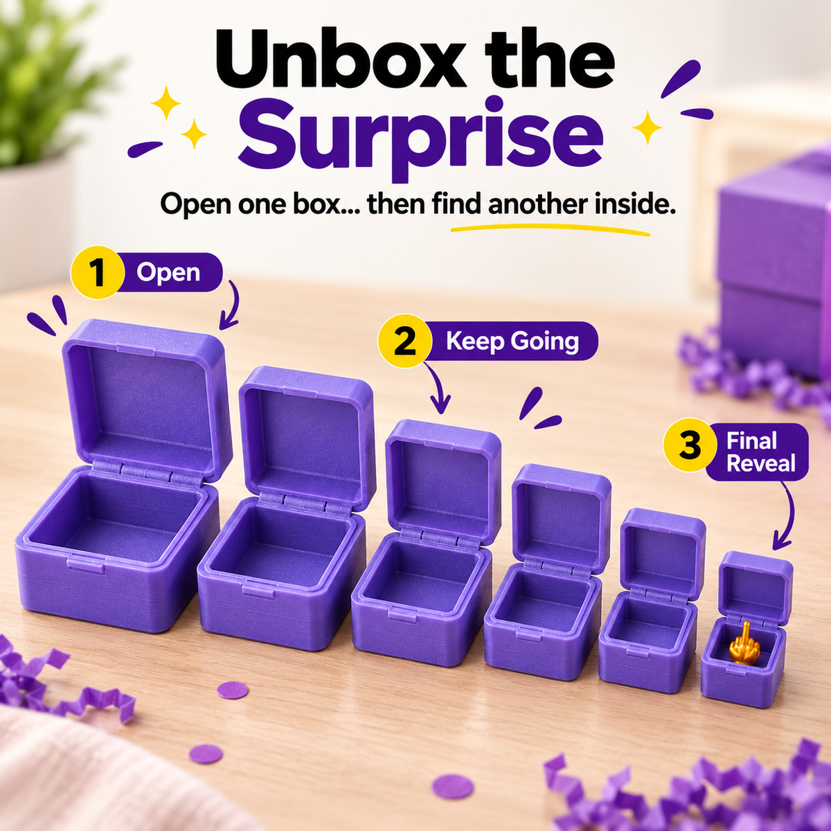 Nesting Surprise Prank Gift Box